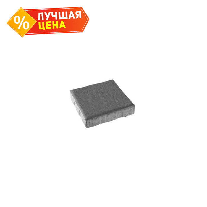 Плитка тротуарная Квадрум Б.5.К.6 гладкий серый 500x500x60 мм
