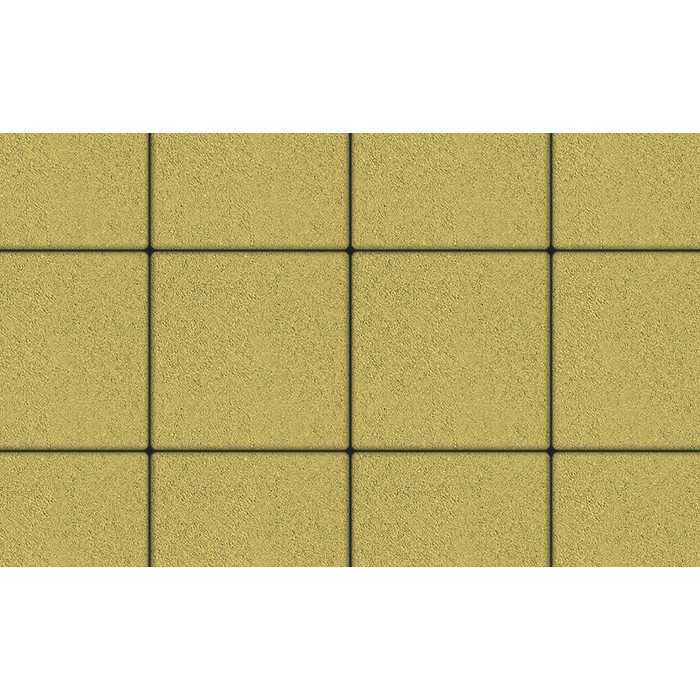 Плитка тротуарная Квадрум Б.6.К.6 гладкий желтый 400x400x60 мм