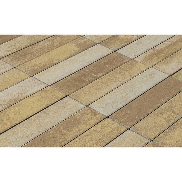 Плитка тротуарная BRAER Ригель Color Mix Саванна, 320x80x60 мм